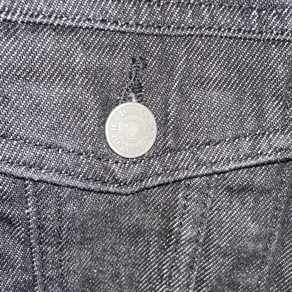 Banana Republic Black Jean Jacket - Picture 5 of 10